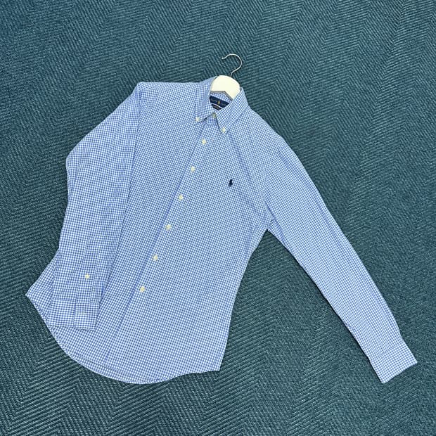 [S] 폴로 체크 셔츠