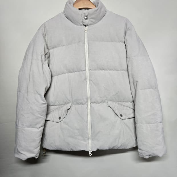 Frizmworks 코듀로이 구스다운 점퍼 L 아이보리