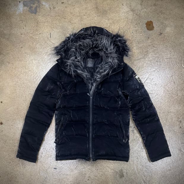 MIDAS Down Jacket Double Zip Glossy Blac