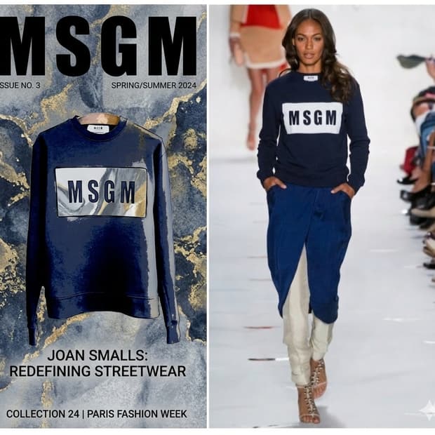 66.MSGM 박스로고 맨투맨