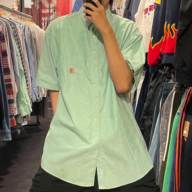 [IM] carhartt 칼하트 민트  반팔셔츠