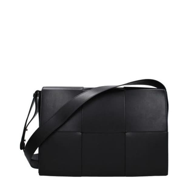 [정품] 보테가베네타 레더 카세트 크로스바디백 블랙