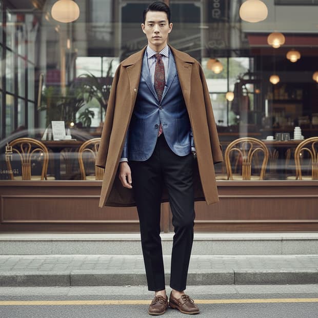 90's 캐시미어 울 혼방 나그랑 싱글 하프코트