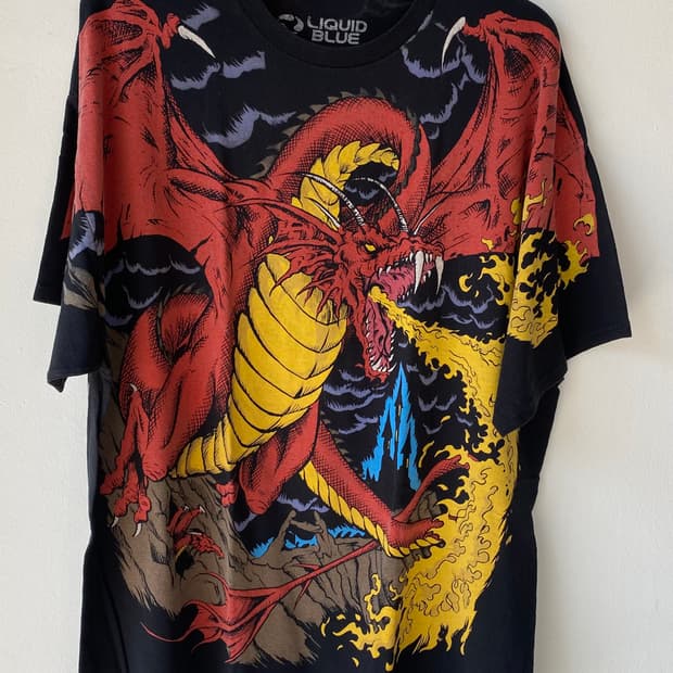 리퀴드블루 liquid blue 드래곤 티셔츠 XXL 2XL