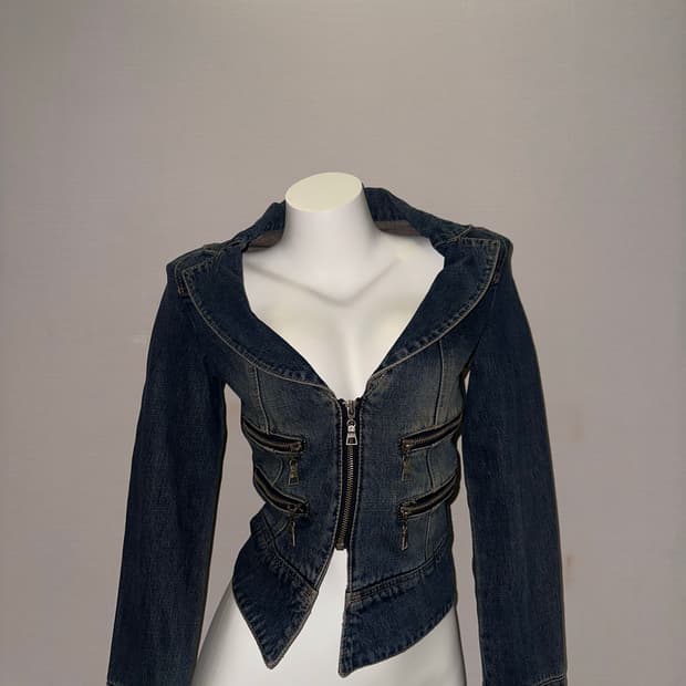 빈티지 청 자켓