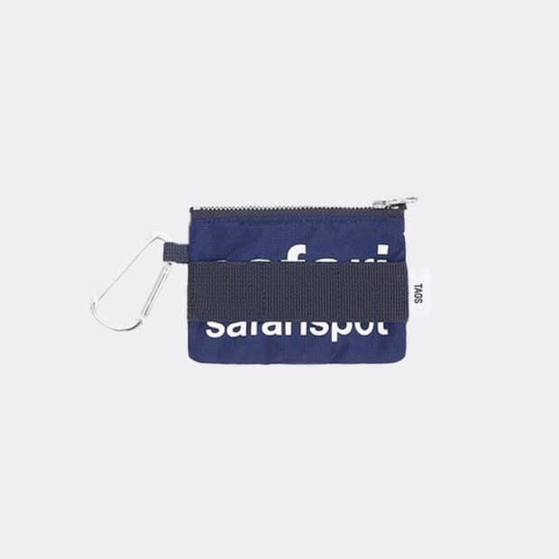 사파리스팟 키링 카드지갑 네이비