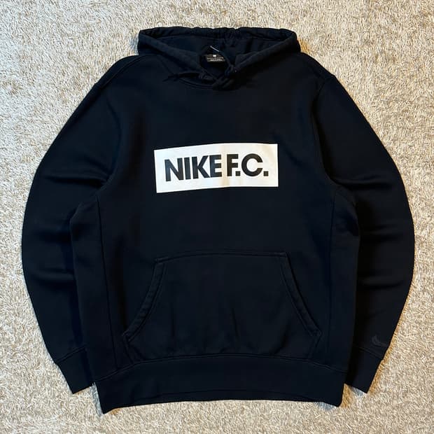 나이키 NIKE 박스로고 기모 후드티 블랙