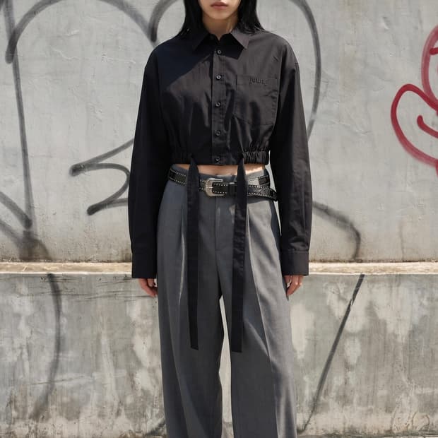 38/ 준지 23FW 크롭 오버 셔츠자켓