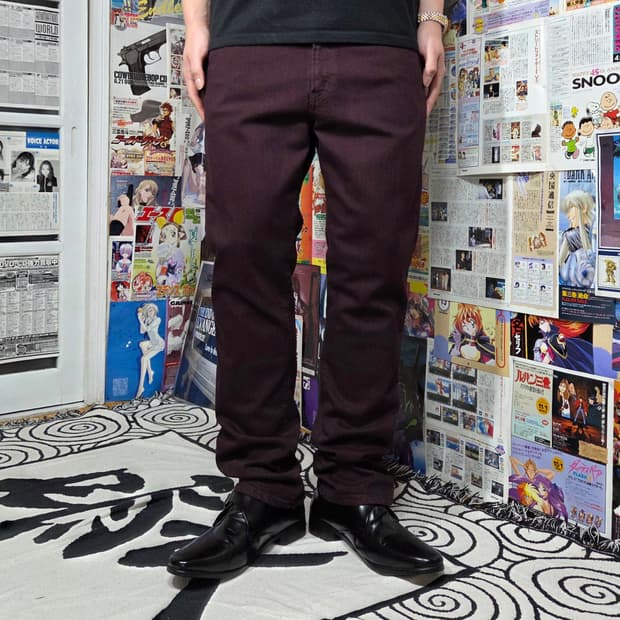 JPN 에드윈 레드 브라운 503 코튼 팬츠