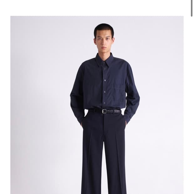 르메르 20SS 와이드 레그 팬츠 캐비어 48