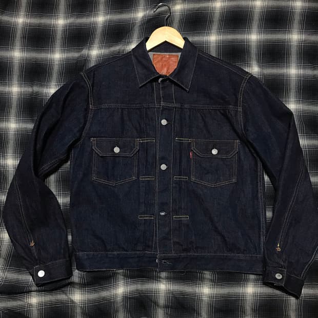 일본산 lvc 2세대 빅E 507xx 지쟌 데님 자켓