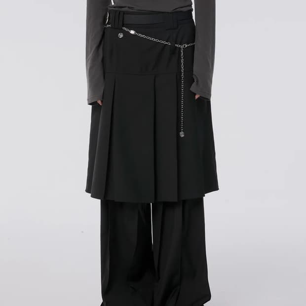 플레어업 Pleats Midi Skirt