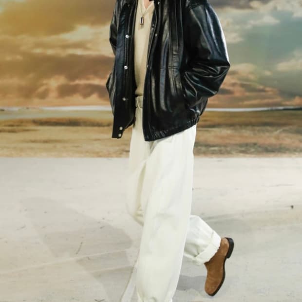 [구매]르메르 22fw,23fw 레더 블루종 L