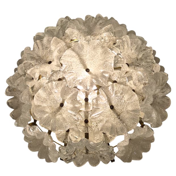 60s 이와타 핸드블로운 마블 대형 꽃바구니 램프