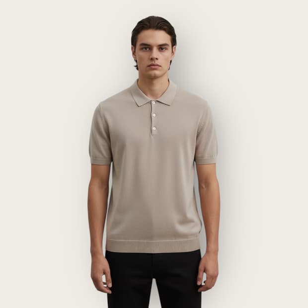 100/ 솔리드옴므 20SS 실크 니트 반팔