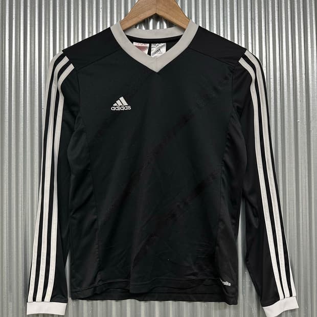 [073] 아디다스 adidas 클라이마라이트 삼선 브이넥 긴팔 저지 블