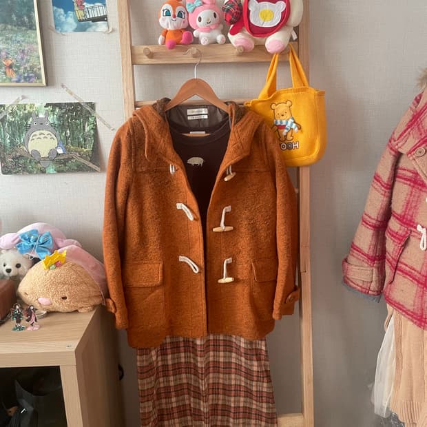 모리걸 빈티지 오렌지 떡코 원피스 set🧡🤎