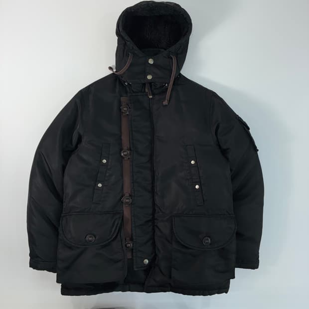 Polo jeans 폴로 진스 컴퍼니 블랙 나일론 헤비 아크틱 다운 자켓