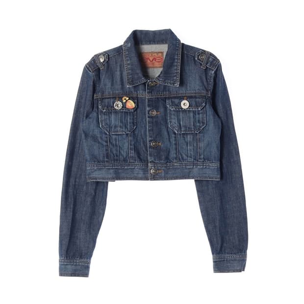 EVE JEANS 크롭 데님 자켓 M