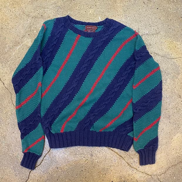 90s USA 빈티지 크리스마스 니트 케이블 니트 연말파티 니트