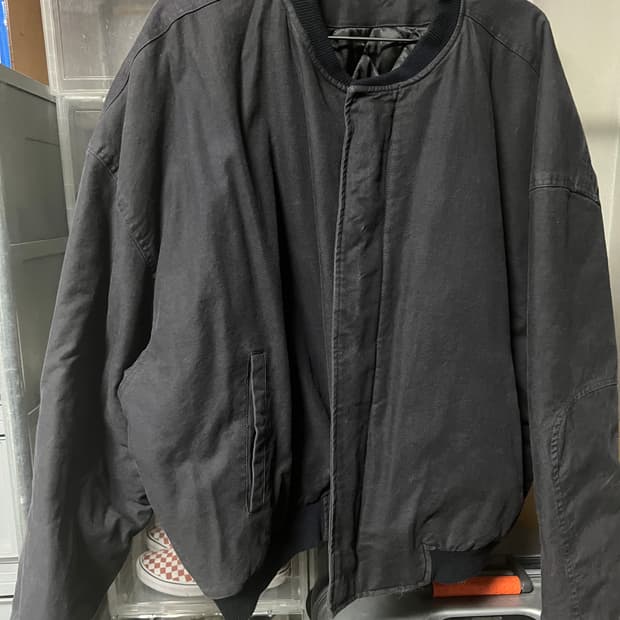 논노드 봄버 자켓 빈티지 네이버 블랙 OS