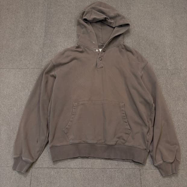 POTTERY 포터리 브라운 워싱 후드 2