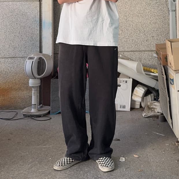 00s 나이키 스우시 로고 스웻 팬츠