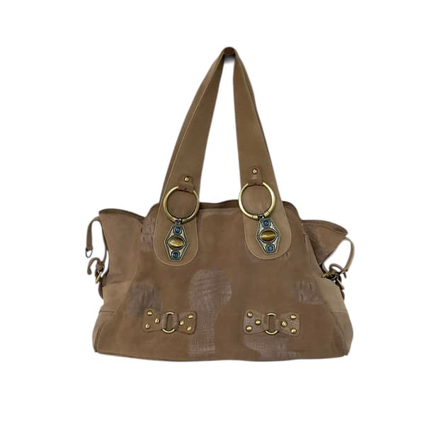 빈티지 스웨이드 스터드 백