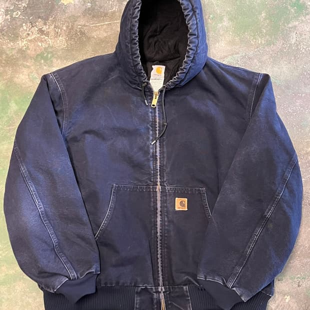 [2XL] 빈티지 칼하트 액티브 자켓 J130 후드 덕 워크자켓