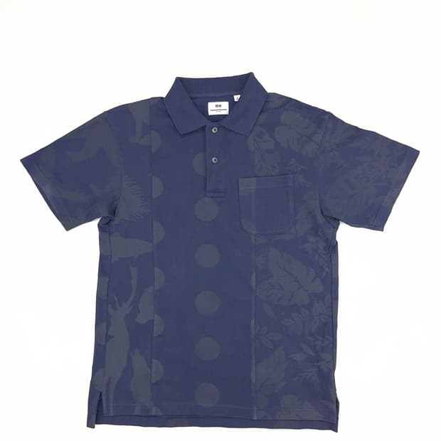 ( 엔지니어드 가먼츠 X 유니클로 ) EG 피케 프린트 폴로 셔츠