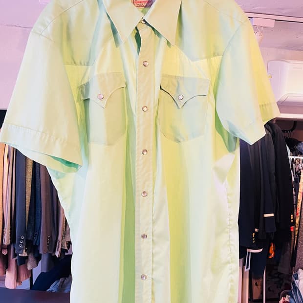 H Bar C 랜치웨어 민트 웨스턴 셔츠