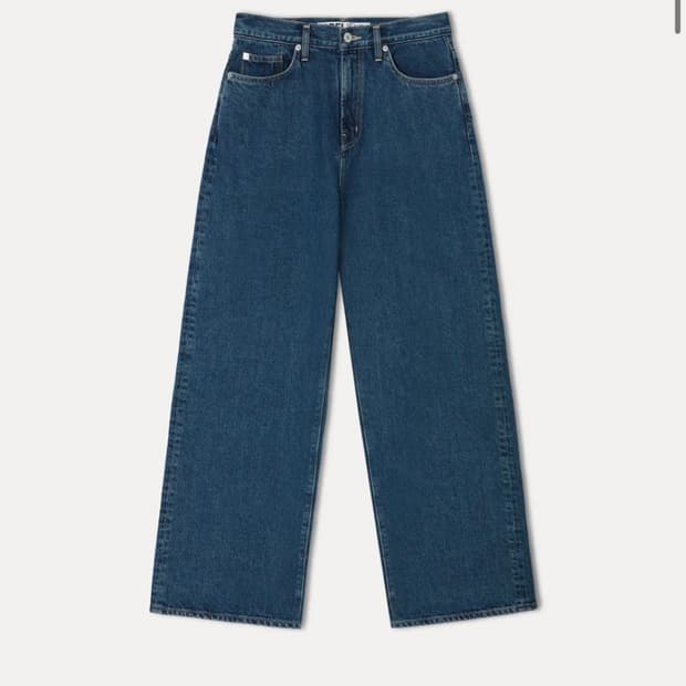 라벨아카이브 Mariam wide fit jeans oceanic blu