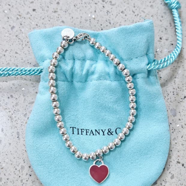티파니앤코 리턴투 하트 팔찌 XS 16cm [레드/정품]