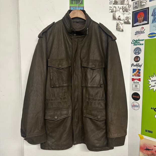 리얼레더 M-65 필드자켓(Made in ITALY)