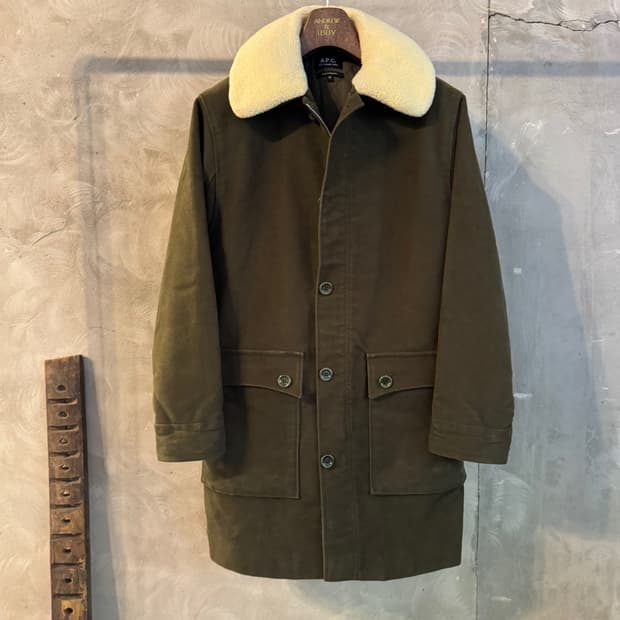 아페쎄 몰스킨 시어링 코트 슬림100