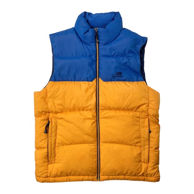 [중고] 뉴발란스 배색 패딩조끼 베스트 100(L)