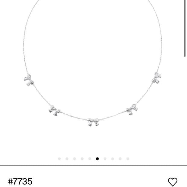 Numbering 넘버링 #7735 리본 스테이션 목걸이