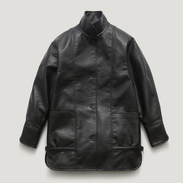 (새상품) 파르벵 VORN LEATHER HALF JACKET