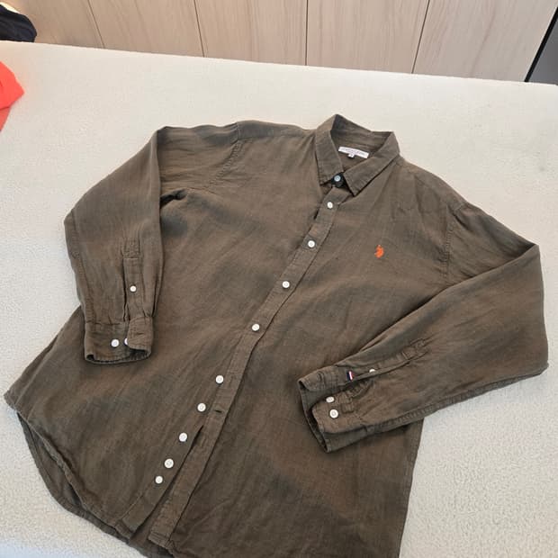 U.S. 폴로 어쌔신 크리드 린넨 셔츠 카키 105