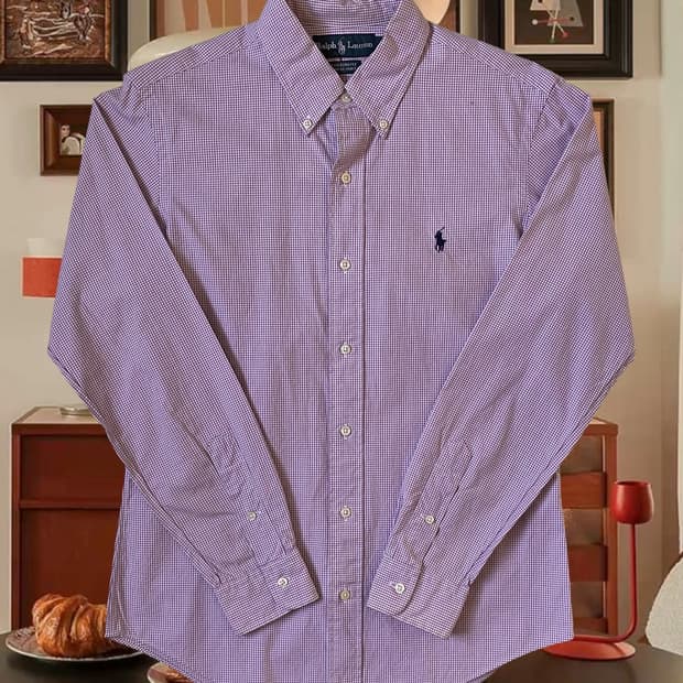 폴로 랄프로렌 체크 셔츠 (Man M) AB1366