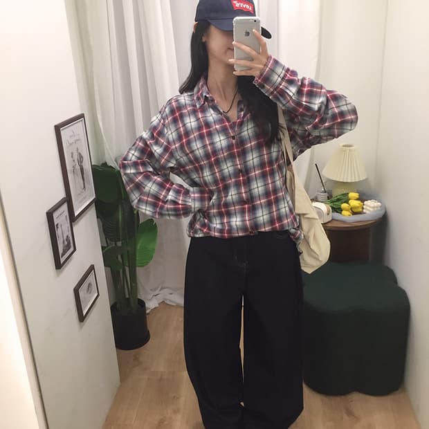 공용 GAP 체크셔츠 95~100