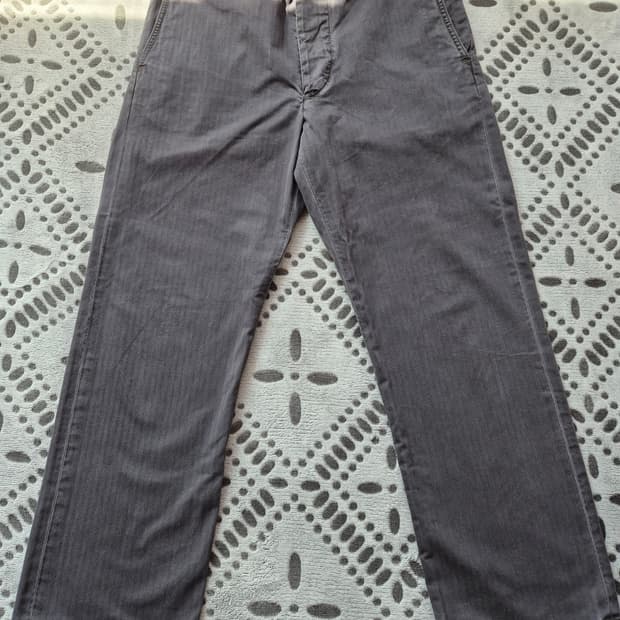 rrl 더블알엘 헤링본 트윌 hbt 필드 팬츠 블랙