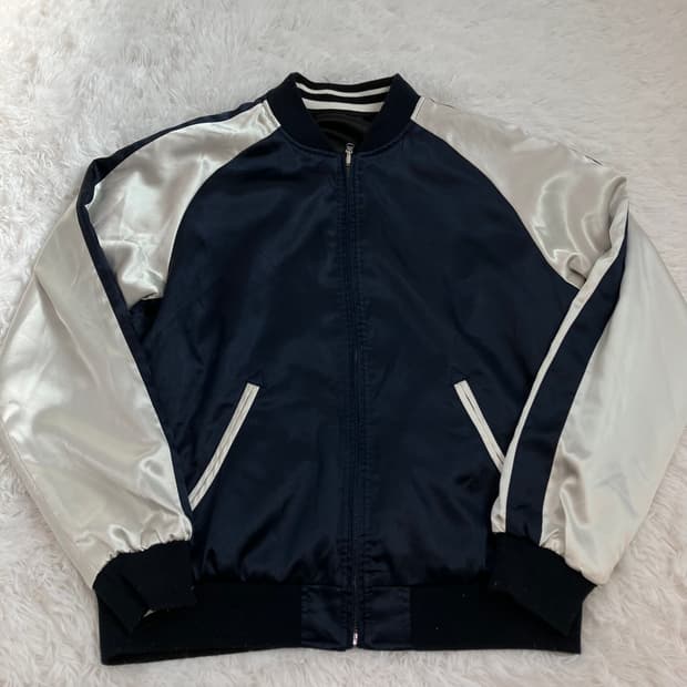 빈티지 양면 네이비 블랙 스카쟌 y2k 스트릿 갸루 펑키 일본빈티지710