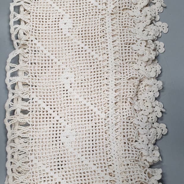 크로셰 뜨개 바란스 아이보리