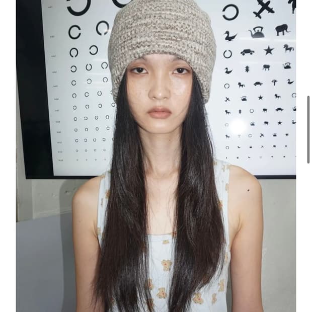 스컬프터 코지 이어플랩 비니 멀티 브라운