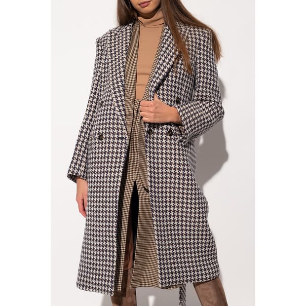 스텔라 매카트니 신상 하운드 투스 체크 코트