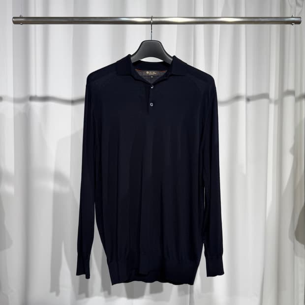 (56) 로로피아나 버진 울 카라 니트  