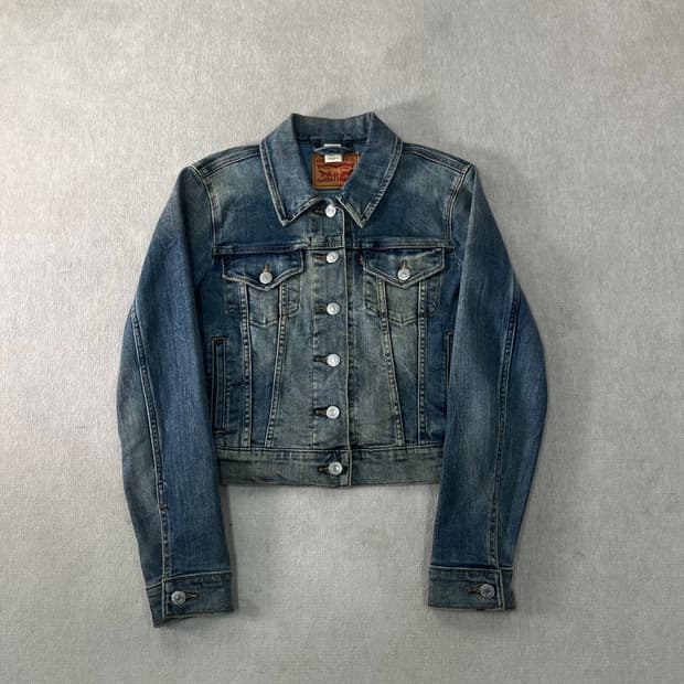 90 리바이스 크롭 데님자켓