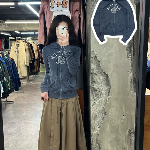 아베크롬비 기모 후드집업 XS #csz3169