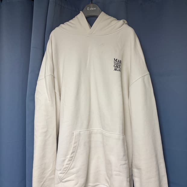 떨스데이 후드 화이트 L